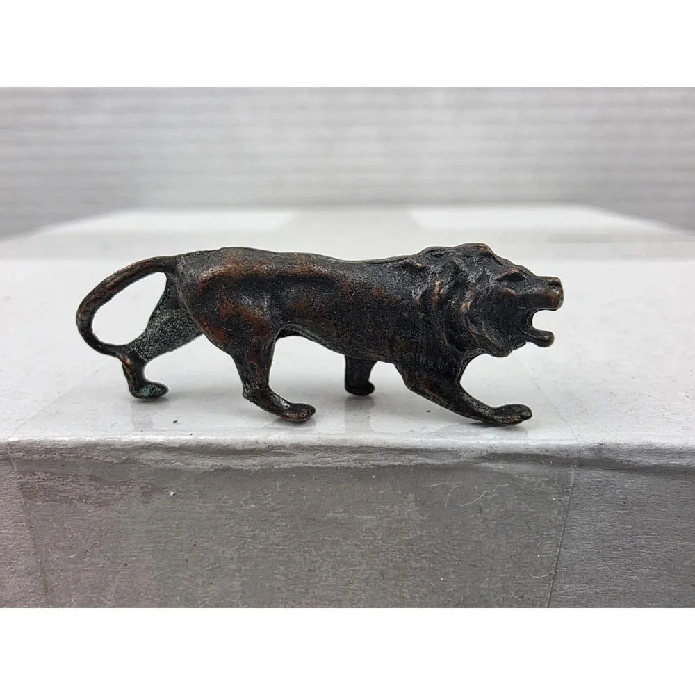 Vintage HTF Kinder Surprise Metal Lion Figure‎
